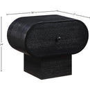  Color_Black -- Meridian Harlow 1 Drawer Nightstand IMAGE 12