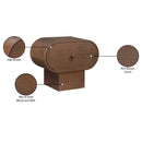  Color_Brown -- Harlow Brown Solid Wood And Oak Veneer Nightstand IMAGE 11