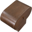  Color_Brown -- Harlow Brown Solid Wood And Oak Veneer Nightstand IMAGE 8