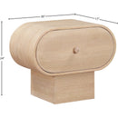  Color_Natural -- Harlow Natural Solid Wood And Oak Veneer Nightstand IMAGE 12