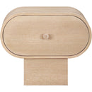  Color_Natural -- Harlow Natural Solid Wood And Oak Veneer Nightstand IMAGE 4