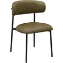Meridian Lupita Olive Vegan Leather Dining Chair IMAGE 1