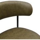  Color_Black/ Green -- Lupita Olive Vegan Leather Upholstered Dining Chair IMAGE 6