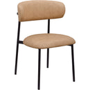  Color_Black/ Tan -- Lupita Tan Vegan Leather Upholstered Dining Chair IMAGE 1
