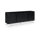  Meridian Cardiff Black Laquer And Oak Veneer Sideboard / Buffet IMAGE 1