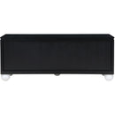  Meridian Cardiff Black Laquer And Oak Veneer Sideboard / Buffet IMAGE 5