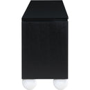  Meridian Cardiff Black Laquer And Oak Veneer Sideboard / Buffet IMAGE 6