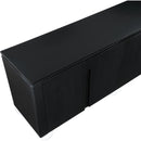 Meridian Cardiff Black Laquer And Oak Veneer Sideboard / Buffet IMAGE 8