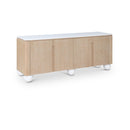  Meridian Cardiff Natural Laquer And Oak Veneer Sideboard / Buffet IMAGE 1
