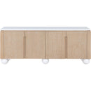  Meridian Cardiff Natural Laquer And Oak Veneer Sideboard / Buffet IMAGE 3