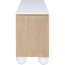  Meridian Cardiff Natural Laquer And Oak Veneer Sideboard / Buffet IMAGE 6