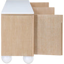  Meridian Cardiff Natural Laquer And Oak Veneer Sideboard / Buffet IMAGE 7
