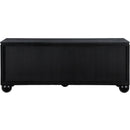  Meridian Cardiff Black Laquer And Oak Veneer Sideboard / Buffet IMAGE 5