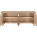  Meridian Cardiff Natural Laquer And Oak Veneer Sideboard / Buffet IMAGE 4