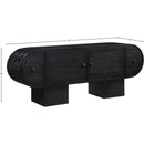  Meridian Harlow Black Solid Wood And Oak Veneer Sideboard / Buffet IMAGE 12