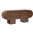  Meridian Harlow Brown Solid Wood And Oak Veneer Sideboard / Buffet IMAGE 12