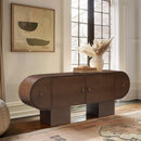  Meridian Harlow Brown Solid Wood And Oak Veneer Sideboard / Buffet IMAGE 2