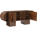  Meridian Harlow Brown Solid Wood And Oak Veneer Sideboard / Buffet IMAGE 3