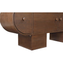  Meridian Harlow Brown Solid Wood And Oak Veneer Sideboard / Buffet IMAGE 8
