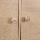  Meridian Harlow Natural Solid Wood And Oak Veneer Sideboard / Buffet IMAGE 10