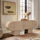  Meridian Harlow Natural Solid Wood And Oak Veneer Sideboard / Buffet IMAGE 2
