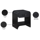  Color_Black -- Meridian Hayes 1 Drawer Nightstand IMAGE 10