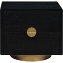  Color_Black -- Meridian Wade 2 Drawer Nightstand IMAGE 3