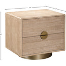  Color_Natural -- Wade Natural Oak Veneer Nightstand / Side Table IMAGE 11