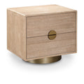  Color_Natural -- Wade Natural Oak Veneer Nightstand / Side Table IMAGE 1