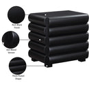  Color_Black -- Meridian Maverick Drawer Nightstand IMAGE 10