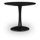  Color_Black -- Meridian Round Holly Dining Table with Pedestal Base IMAGE 1