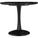  Color_Black -- Meridian Round Holly Dining Table with Pedestal Base IMAGE 3
