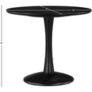  Color_Black -- Meridian Round Holly Dining Table with Pedestal Base IMAGE 7