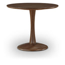  Color_Brown -- Holly 36" Brown Solid Wood And Oak Veneer Dining Table IMAGE 1