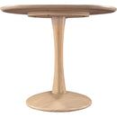  Color_Natural -- Holly 36" Natural Solid Wood And Oak Veneer Dining Table IMAGE 3