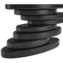  Color_Black -- Meridian Oval Moriah Dining Table with Pedestal Base IMAGE 4