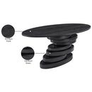  Color_Black -- Meridian Oval Moriah Dining Table with Pedestal Base IMAGE 6