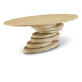  Color_Natural/ Oak -- Moriah 90" Oak Ash Veneer Dining Table IMAGE 1