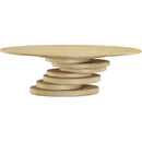  Color_Natural/ Oak -- Moriah 90" Oak Ash Veneer Dining Table IMAGE 3
