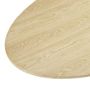  Color_Natural/ Oak -- Moriah 90" Oak Ash Veneer Dining Table IMAGE 5