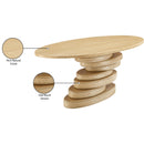  Color_Natural/ Oak -- Moriah 90" Oak Ash Veneer Dining Table IMAGE 6