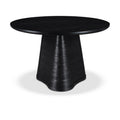  Color_Black -- Meridian Round Bernada Dining Table with Pedestal Base IMAGE 1