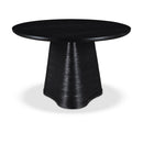  Color_Black -- Meridian Round Bernada Dining Table with Pedestal Base IMAGE 1