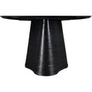  Color_Black -- Meridian Round Bernada Dining Table with Pedestal Base IMAGE 4