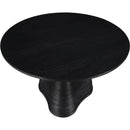  Color_Black -- Meridian Round Bernada Dining Table with Pedestal Base IMAGE 5