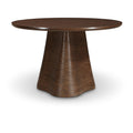  Color_Brown -- Bernada 48" Brown Solid Wood And Oak Veneer Dining Table IMAGE 1