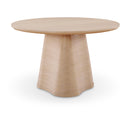  Color_Natural -- Bernada 48" Natural Solid Wood And Oak Veneer Dining Table IMAGE 1