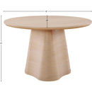  Color_Natural -- Bernada 48" Natural Solid Wood And Oak Veneer Dining Table IMAGE 7