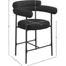  Color_Black -- Meridian Blake Counter Height Stool IMAGE 10