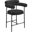  Color_Black -- Meridian Blake Counter Height Stool IMAGE 3